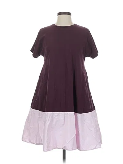 Pre-owned Cos Casual Dress In Burgundy