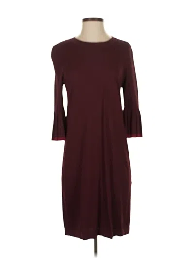 Pre-owned Cos Casual Dress In Burgundy