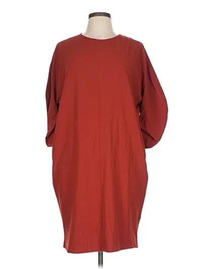 Pre-owned Cos Casual Dress In Burgundy