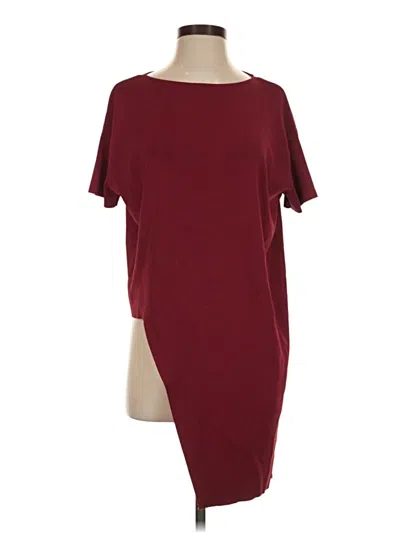 Pre-owned Cos Casual Dress In Burgundy