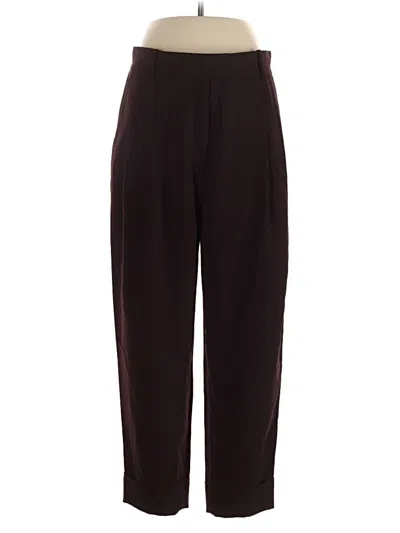 Pre-owned Cos Casual Pants In Burgundy