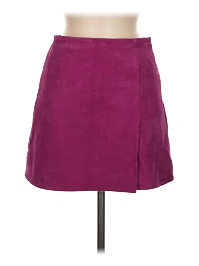 Pre-owned Cos Casual Skirt In Burgundy