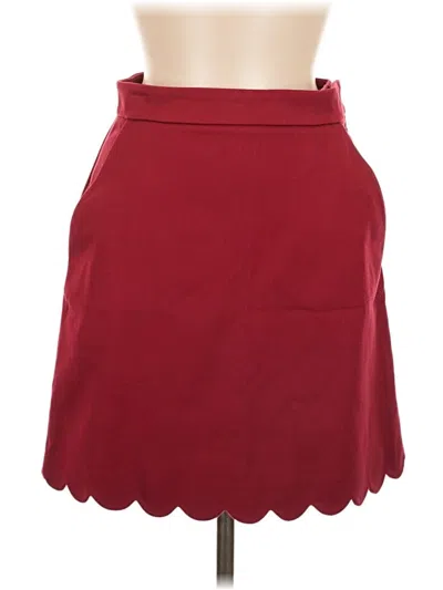 Pre-owned Cos Casual Skirt In Burgundy