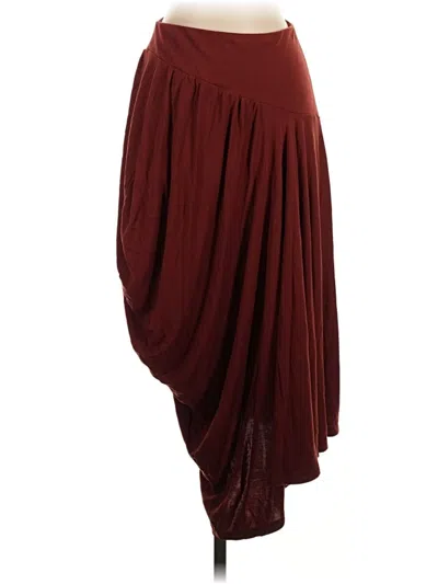 Pre-owned Cos Casual Skirt In Burgundy