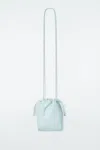 Cos Cavatelli Phone Pouch - Leather In Turquoise