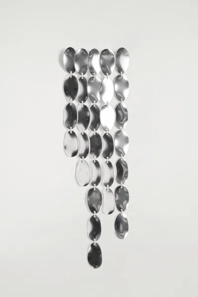 Cos Chainmail Brooch In Silver