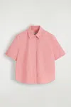 Cos Chemise Cropped À Manches Courtes En Coton