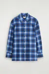 Cos Chemise En Flanelle À Carreaux In Blue