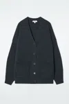 Cos Chunky Cashmere-blend Cardigan In Blue