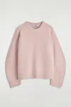 Cos Chunky Cashmere Sweater In Pink