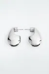 Cos Chunky Droplet Earrings In Silver