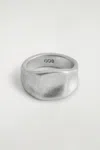 Cos Chunky Hammered Ring In Silver