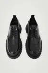 Cos Chunky Leather Derby Brogues In Black