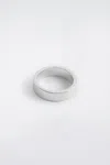 Cos Classic Brushed Ring In Silver