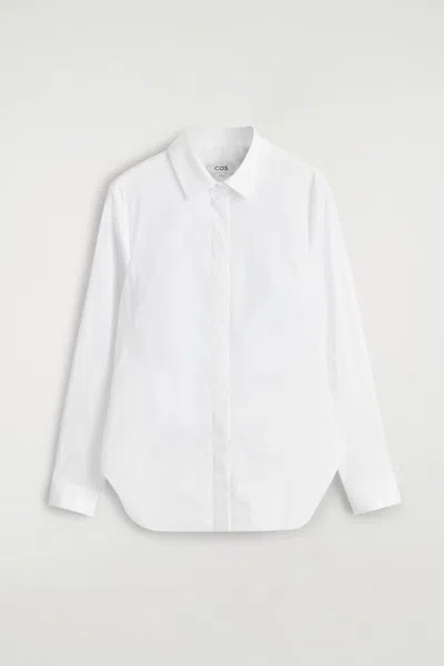 Cos Classic Cotton Shirt In White