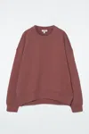 Cos Classic Crew-neck Sweatshirt In Beige