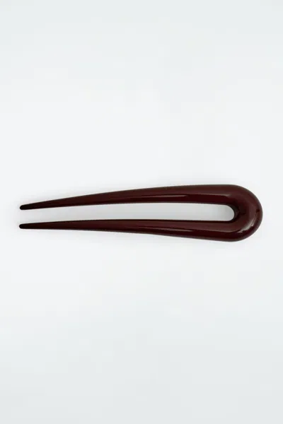 Cos Classic Hair Pin In Brown
