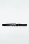 Cos Classic Leather Belt In Black