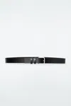 Cos Classic Leather Belt In Black