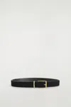 Cos Classic Suede Belt In Black