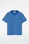 Cos Clean Cut Regular T-shirt In Blue