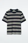 Cos Clean Cut Regular T-shirt In Blue