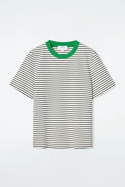 Cos Clean Cut Regular T-shirt In White