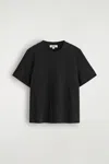 Cos Clean Cut T-shirt In Black