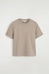 Cos Clean Cut T-shirt In Brown