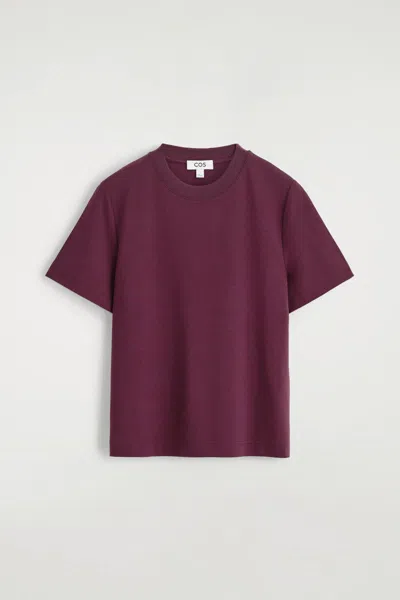 Cos Clean Cut T-shirt In Purple