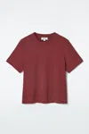 Cos Clean Cut T-shirt In Red