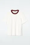Cos Clean Cut T-shirt In White