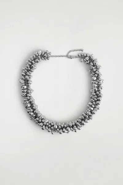 Cos Collana A Grappoli In Argentato