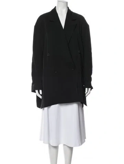 Pre-owned Cos Coat In Black