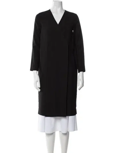 Pre-owned Cos Coat In Black