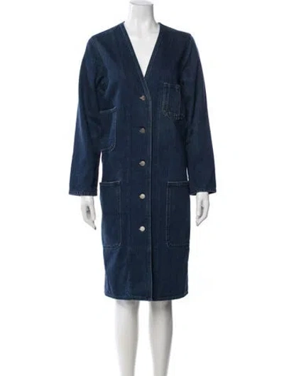 Pre-owned Cos Coat In Blue