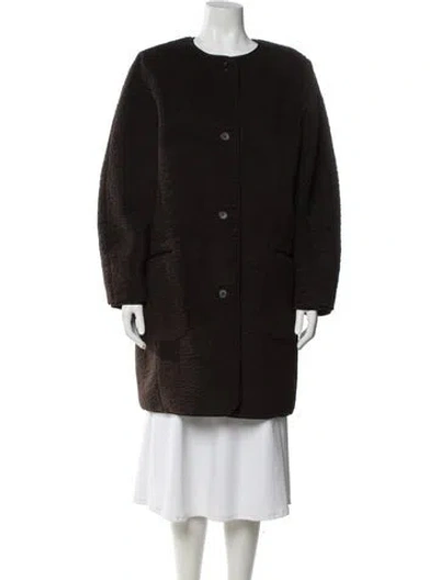 Pre-owned Cos Coat In Brown