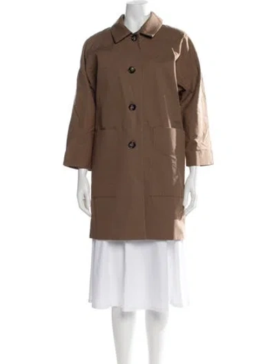 Pre-owned Cos Coat In Brown