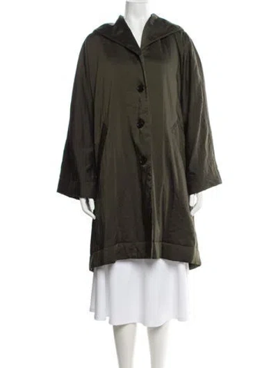 Pre-owned Cos Coat In Green