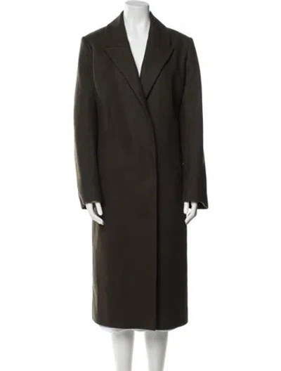 Pre-owned Cos Coat In Green