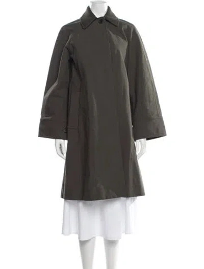Pre-owned Cos Coat In Green