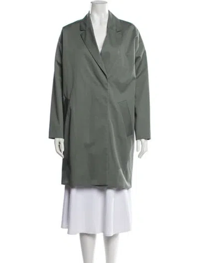 Pre-owned Cos Coat In Green