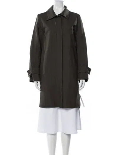 Pre-owned Cos Coat In Green