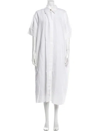 Pre-owned Cos Coat In White