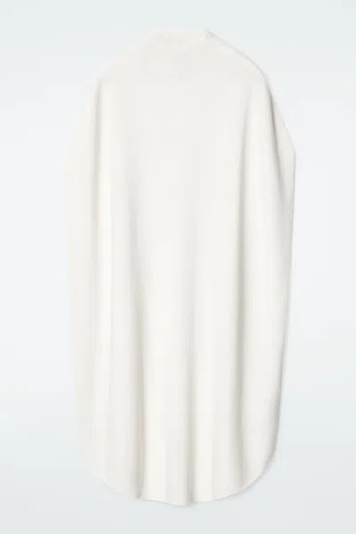 Cos Cocooning Wool Dress In White