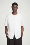 Cos Collarless Pima Cotton Shirt