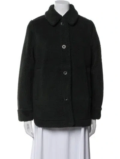 Pre-owned Cos Colorblock Pattern Jacket In Green