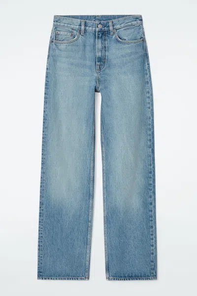 Cos Column Jeans - Straight In Turquoise