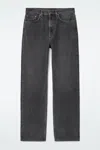 Cos Column Straight-leg Jeans In Black