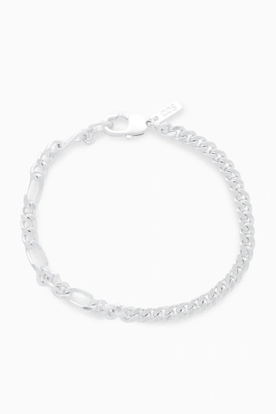 Cos Contrast-chain Bracelet In Silver